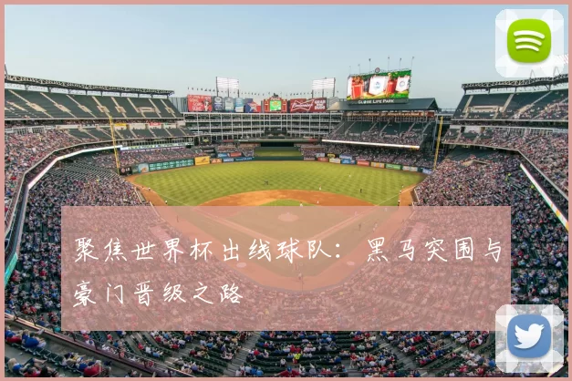 聚焦世界杯出线球队:黑马突围与豪门晋级之路